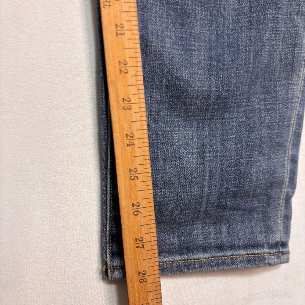 J. Crew Stretch Ankle Jeans Women 31 Blue Medium Wash Slim Straight Denim Casual - Picture 6 of 10